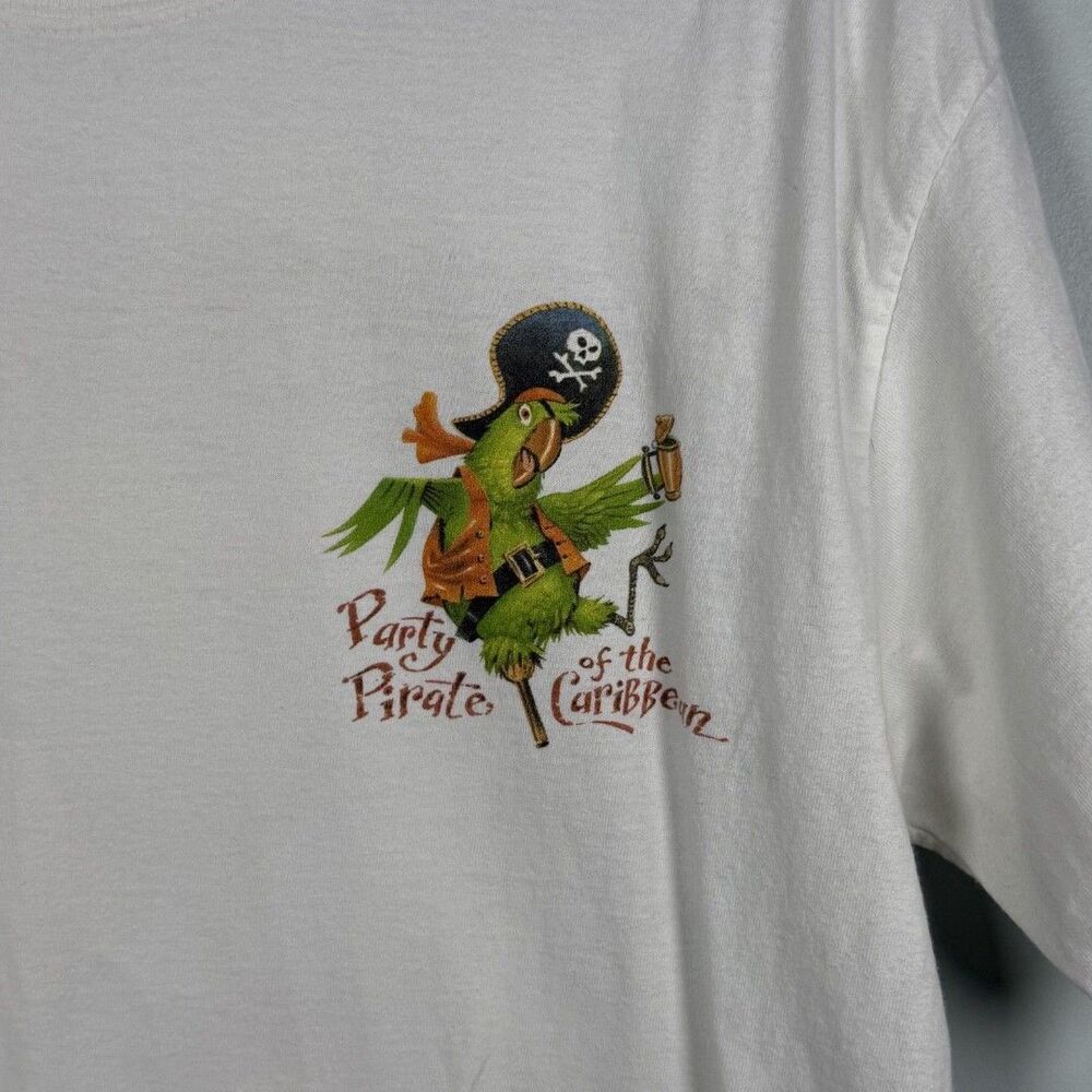 Vintage Caribbean Soul T Shirt Jimmy Buffet Size L Vacation Pirate Skull - Picture 3 of 3